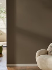 Mocha Ticking Stripe 10M Wallpaper - Imagen 1 de 5