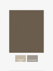 Mocha Ticking Stripe 10M Wallpaper - Imagen 4 de 5