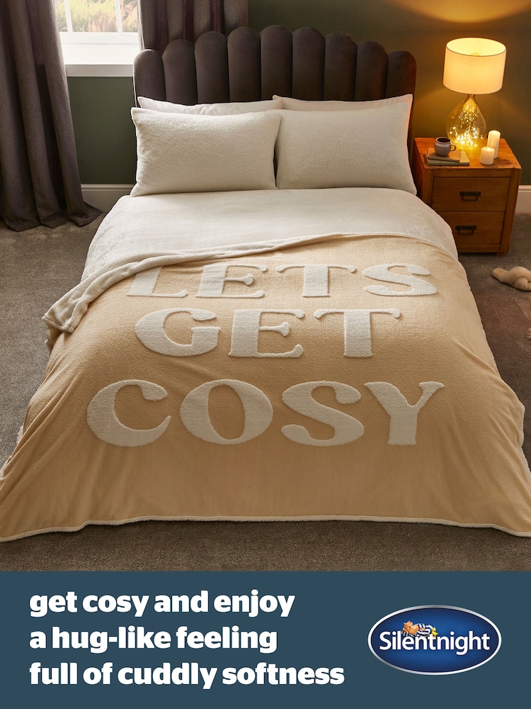 Silentnight Cream Let's Get Cosy Throw - Image 2 of 8