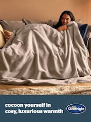 Silentnight Cream Luxury Faux Fur 9 Heat Setting Heated Throw - Image 2 of 9