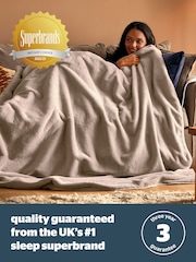 Silentnight Cream Luxury Faux Fur 9 Heat Setting Heated Throw - Image 8 of 9