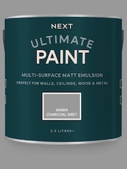 Warm Charcoal Grey Ultimate Multi-Surface 2.5L Paint - Image 2 of 5