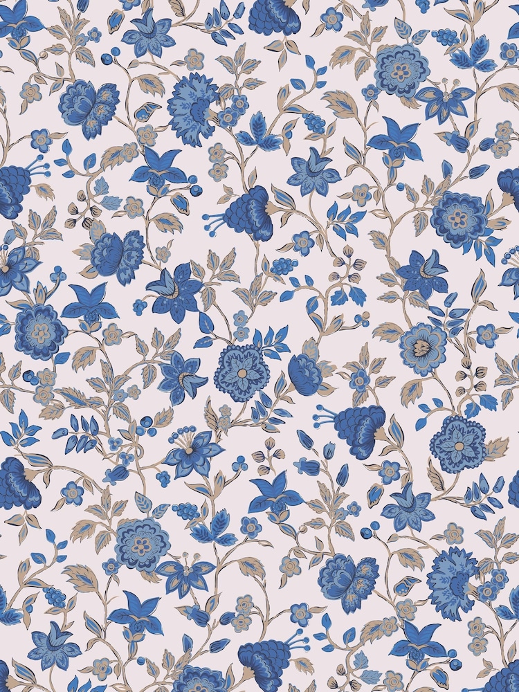 Joules Blue Trailing Scot 10M Wallpaper - Image 2 of 4 Joules Blue Trailing Scot 10M Wallpaper - Image 2 of 4