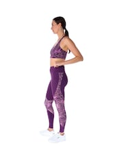 Ted Baker Sport Purple High Support Adjustable Sports Bra - Image 3 of 4