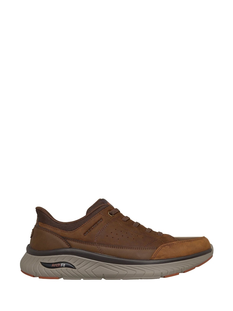 Skechers Brown Arch Fit Crosser Felix Casual Shoes - Image 1 of 3 Skechers Brown Arch Fit Crosser Felix Casual Shoes - Image 1 of 3