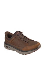 Skechers Brown Arch Fit Crosser Felix Casual Shoes - Image 2 of 3