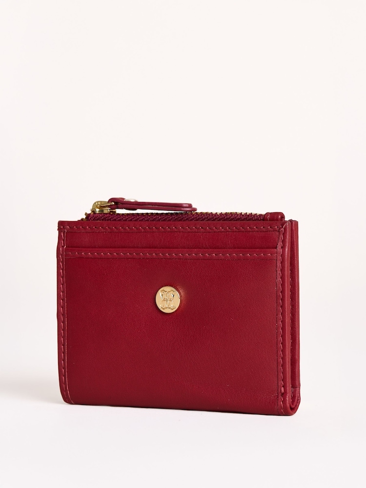 אדום - ארנק Lakeland Leather קטן, דגם Grasmere - תמונה 5 מתוך 5