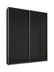Rauch Dark Grey 1.3m Sliding Courtney Glass Semi Fitted Wardrobe - Image 2 of 2