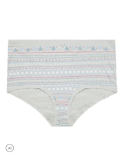 Braguitas completas con estampado Fairisle de Yours Curve 5 Pack - Imagen 6 de 9
