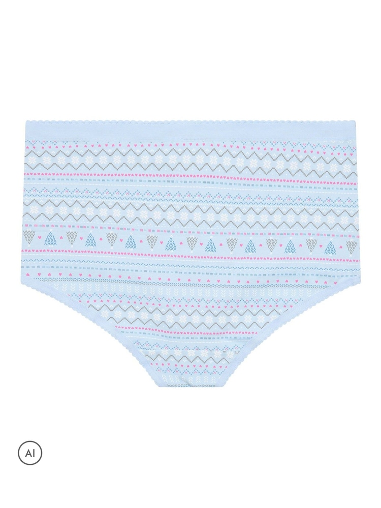 Braguitas completas con estampado Fairisle de Yours Curve 5 Pack - Imagen 9 de 9