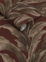 Damson Glamtique Leaf 10M tapetes - Attēls 5 no 5