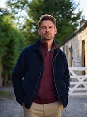 Saltwell Blue Corduroy Harrington Jacket - Image 1 of 9