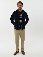 Saltwell Blue Corduroy Harrington Jacket - Image 3 of 9