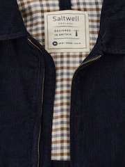 Saltwell Blue Corduroy Harrington Jacket - Image 8 of 9