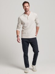 Superdry Eclipse Navy Slim Officers Chinos Trousers - Image 3 of 5