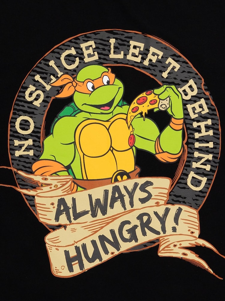 Vanilla Underground Black Mens Ninja Turtles Printed Pyjamas - Image 6 of 8