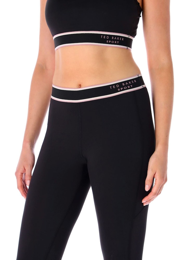 Ted Baker Sport Black Essentials Contour Leggings - Image 2 of 2 Ted Baker Sport Black Essentials Contour Leggings - Image 2 of 2