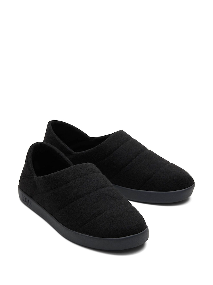 Toms Black Ezra Slippers - Image 2 of 4 Toms Black Ezra Slippers - Image 2 of 4