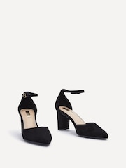 črna Suede - Linzi s široko peto in zaprtim hrbtnim delom Linzi Jude - Slika 5 iz 7
