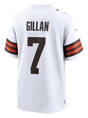 Nike White NFL Cleveland Browns Game Road Jersey - Jamie Gillan - Image 3 of 3