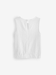 White Textured Vest (3-16yrs) - Image 2 of 3