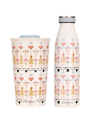Cath Kidston Cream Travel Mug & Hydration Bottle - Image 2 of 6