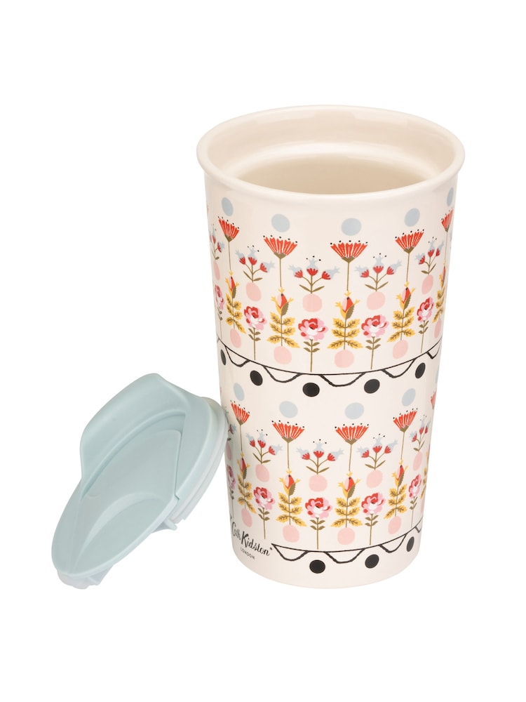 Cath Kidston Cream Travel Mug & Hydration Bottle - Image 6 of 6