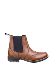 Cotswold Brown Cirencester Chelsea Brogue Boots - Image 1 of 4