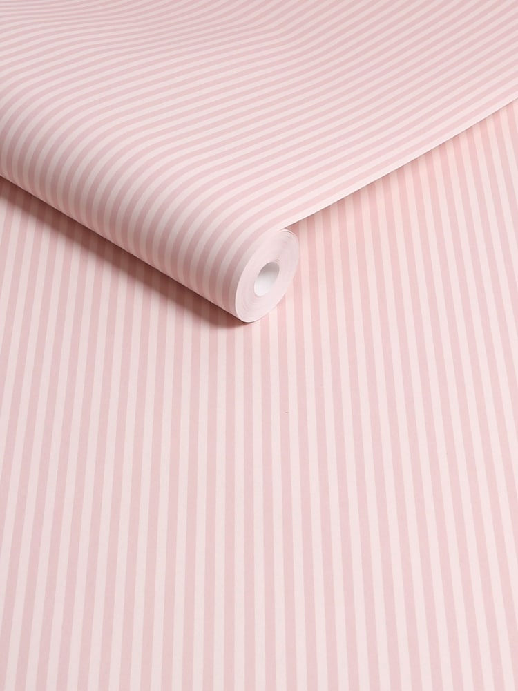 Pink Calm Stripe 10M Wallpaper - Image 5 of 5 Pink Calm Stripe 10M Wallpaper - Image 5 of 5