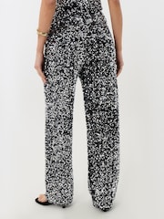 Threadbare Grey Wide Leg Sequin Wide Leg Trousers - Image 3 of 5