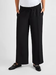 JoJo Maman Bébé Black Wide Leg Maternity Trousers - Image 1 of 6