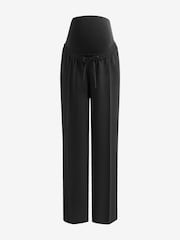 JoJo Maman Bébé Black Wide Leg Maternity Trousers - Image 5 of 6