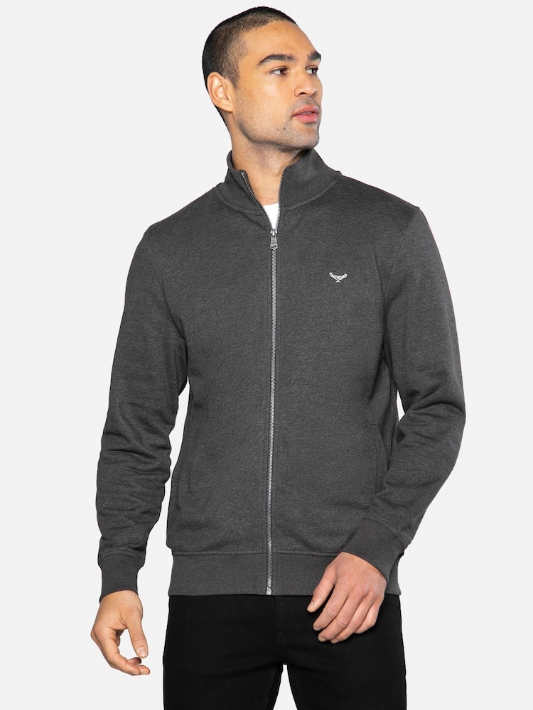 Gris - Threadbare Zip Through Fleece Sweatshirt - Imagen 1 de 5 Gris - Threadbare Zip Through Fleece Sweatshirt - Imagen 1 de 5