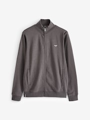 Threadbare Grey Zip Through Fleece Sweatshirt - Image 5 of 5