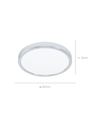 Eglo Silver Fueva 5 LED Surface Mounted Light - Image 3 of 3
