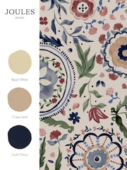 Joules White Festival Flowers Antique Wallpaper - Image 4 of 4