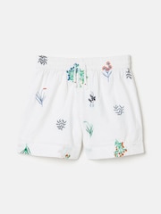Joules Girls' Hopscotch White Woven Shorts - Image 1 of 5