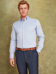 Joules Sky Blue Oxford Shirt - Image 4 of 8