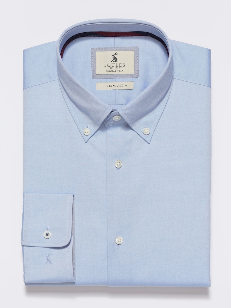 Joules Sky Blue Oxford Shirt - Image 8 of 8