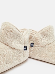 Joules Cabin Luxe Oatmeal Faux Fur Slipper Boots - Image 7 of 7