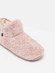Joules Cabin Luxe Pink Faux Fur Slipper Boots - Image 2 of 7