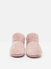 Joules Cabin Luxe Pink Faux Fur Slipper Boots - Image 4 of 7