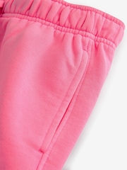 Fluro Pink Raw Edge Washed Jersey Shorts - Image 6 of 6
