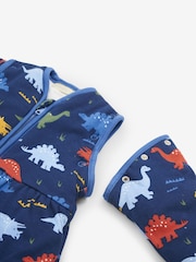 JoJo Maman Bébé Navy Dino 3.5 Tog Baby Sleeping Bag - Image 5 of 5