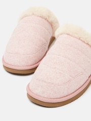 Joules Lazydays Pink Fleece Lined Slippers - Image 2 of 6