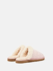 Joules Lazydays Pink Fleece Lined Slippers - Image 3 of 6