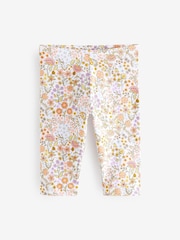 Pink/Blue/Pretty Ditsy Floral Print Cropped Leggings 4 Pack (3-16yrs) - Image 2 of 7