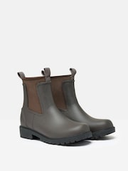 Коричнево-шоколадный - Joules Oakfield Short Neoprene-Lined Ankle Wellies - Image 2 of 7
