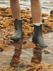 Коричнево-шоколадный - Joules Oakfield Short Neoprene-Lined Ankle Wellies - Image 6 of 7