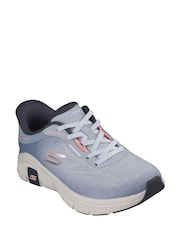 Skechers Blue Relaxed Fit Flex Soft Icon Trainers - Image 2 of 3